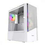 Gembird Fornax 4300, Tempered Glass, White CCC-FC-4300W