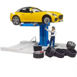 Bruder bworld Car Service Center + bruder Roadster 62112