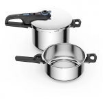 Tefal Secure Trendy Pressure Cooker 4L + 6L + basket P2584301 P2584301
