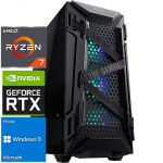 TopPC AMD Ryzen 7 Gaming Powered by ASUS, 16GB (2x8) DDR4, GeForce RTX 5080, 2TB NVMe Gen4, Windows 11 Home DATK171-1405186