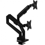 Arozzi Desk Mount | Neo Duo - Gas Spring Monitor Arm AZ-ALZARE-NEO-DUO-BK | Tilt, Swivel, Rotation | Maximum weight (capacity) 9 kg | Black AZ-ALZARE-NEO-DUO-BK