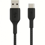 Belkin Boost Charge Braided, USB-A to USB-C, 1m CAB002BT1MBK