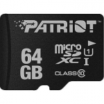 Patriot LX Series, microSDXC, 64GB, Class 10, UHS-I, U1, V10 PSF64GMDC10