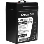 Green Cell CUBE AGM IP54 6V 4Ah VRLA Battery Gel deep cycle scooter mower boat barge mower tractor fishing boat AGM6V4-5AH-J