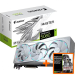 Gigabyte GeForce RTX 5080, 16GB GDDR7, AORUS MASTER ICE (DLSS 4) GV-N5080AORUSM ICE-16GD