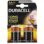 Duracell AA, Alkaline, x4 5000394076952