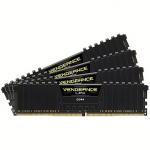 Corsair Vengeance LPX Black, DDR4, 64GB, 2666MHz, CL16, Kit of 4 CMK64GX4M4A2666C16