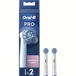 Braun toothbrush heads Sensitive Clean Pro, 2pcs, White EB60X-2