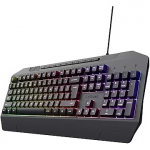 Trust Gaming GXT836 EVOCX Gaming Tastatur Gaming-Tastatur mit Regenbogenschwellen-RGB-Beleuchtung und Soft-Touch-Tasten 24724