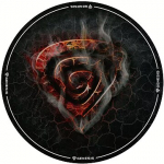 Genesis Tellur 400 Round Lava Floor Mat, Black NDG-2064