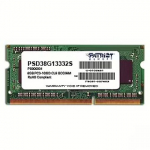Patriot SODIMM, DDR3, 4GB, 1600MHz, CL11, Single stick PSD34G16002S