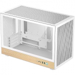 DeepCool CH260 WOOD WH, Tempered Glass, White R-CH260-WHNWM0-G-1