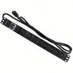 Qoltec 8 Sockets, 2m, Black 53999