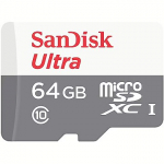 Sandisk Ultra Light, microSDXC, 64GB, UHS-I, Class 10 SDSQUNR-064G-GN3MN