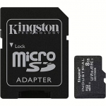 Kingston Industrial, microSDHC, 8GB, Class 10, UHS-I, U3, V30 +Adapter SDCIT2/8GB