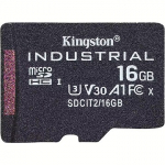 Kingston Industrial, microSDHC, 16GB, Class 10, UHS-I, U3, V30 SDCIT2/16GBSP