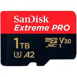 Sandisk Extreme Pro, microSDXC, 1TB, UHS-I, U3, V30 SDSQXCD-1T00-GN6MA