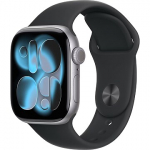 Apple Watch Series 11, GPS, Space Grey Aluminium, Black Sport Band (S/M) - 42mm MEQW4ET/A