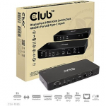 Club3D CSV-1585 DisplayPort/HDMI KVM Switch/Dock 4K60Hz For USB Type-C inputs CSV-1585
