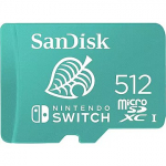 Sandisk For Nintendo Switch, microSDXC, 512GB, UHS-I, U3, V30 SDSQXAO-512G-GNCZN
