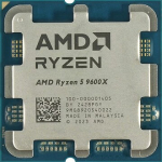 AMD Ryzen 5 9600X (6C/12T, 3.90 GHz, 32MB Cache, 65W), TRAY 100-000001405