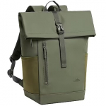 Rivacase Roll top backpack, 14", Green 7826 GREEN