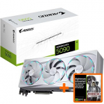 Gigabyte GeForce RTX 5090, 32GB GDDR7, AORUS STEALTH ICE (DLSS 4) GV-N5090AORUSST ICE-32GD