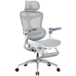 Sihoo Doro C300 Pro with footrest, White DORO-C300-PRO-M102-JT