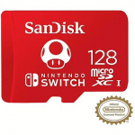 Sandisk For Nintendo Switch, microSDXC, 128GB, V30, UHS-I, U3 SDSQXAO-128G-GNCZN