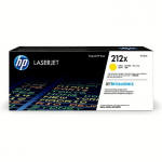 Hewlett Packard HP 212X HIGH YIELD YELLOW ORIG LASERJET TONER CARTRIDGE W2122X