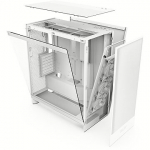 NZXT H7 Flow V2, Tempered Glass, White CM-H72FW-01