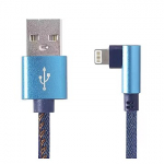 Gembird Angled USB-A to Lightning, 1m CC-USB2J-AMLML-1M-BL