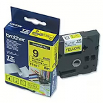 Brother TZ-E621, 9mm, black on yellow, adhesive, p-touch tape TZE621
