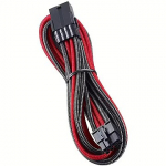 CableMod PRO ModMesh 8-pin PCI-e Extension, 45cm, Carbon/Red CM-PCAB-8PCI-N45KCR-3PK-R