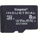 Kingston Industrial, microSDHC, 8GB, Class 10, UHS-I, U3, V30 SDCIT2/8GBSP