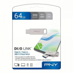 PNY Technologies Duo-Link, 64GB, Silver P-FDI64GDULINKTYC-GE