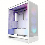 NZXT H7 Flow RGB V2, Tempered Glass, White CM-H72FW-R1