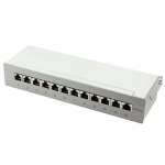 Logilink NP0019 - Patch Panel Desktop Cat.6A STP 12 ports grey NP0019