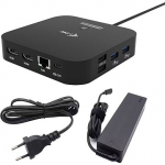 i-tec USB-C Dual HDMI 2xHDMI 4K 60Hz 2x USB-C (10Gbps+5Gbps) 4x USB-A (2x5Gbps) Power Delivery 100W LAN Audio + uniwersalana ładowarka 100W C31DUALHDMIDPD100