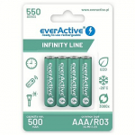 everActive Rechargeable AAA, 550mAh, x4 EVHRL03-550