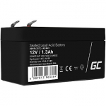 Green Cell AGM VRLA 12V 1.3Ah maintenance-free battery for the alarm system, cash register, toys AGM41