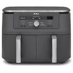 Ninja DZ400EU fryer Double 9.5 L Stand-alone 2470 W Hot air fryer Grey DZ400EU