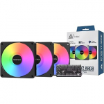 Montech GF120 V2 ARGB, 3 Pack, Black GF120 V2 ARGB PWM 3I1(B)