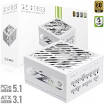 Gamemax GZ 850G WH, 850W, 80PLUS Gold, ATX 3.1, PCIe 5.1 GZ 850G WH