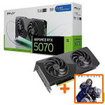 PNY Technologies GeForce RTX 5070, 12GB GDDR7, Slim OC (DLSS 4) VCG507012DFSXPB1-O