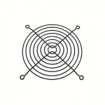 Ohne Hersteller Fan Grill Classic, 120mm, Black FGR-120B