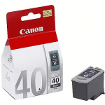Canon PG-40 Black Ink Cartridge (for FAX JX200/500, Pixma iP1200/1300/1600/1700/1800/2200/2500/2600, MP140/150/160/170/180/210/220/410/430/450/460, MX300/310) 0615B001