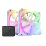 NZXT F140 RGB Twin Pack, White RF-R14DF-W1
