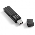 XO memory card reader DK05A 2in1 USB 2.0, black 6920680830329