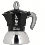 Bialetti Moka Induction, Black/Silver - 6 cups